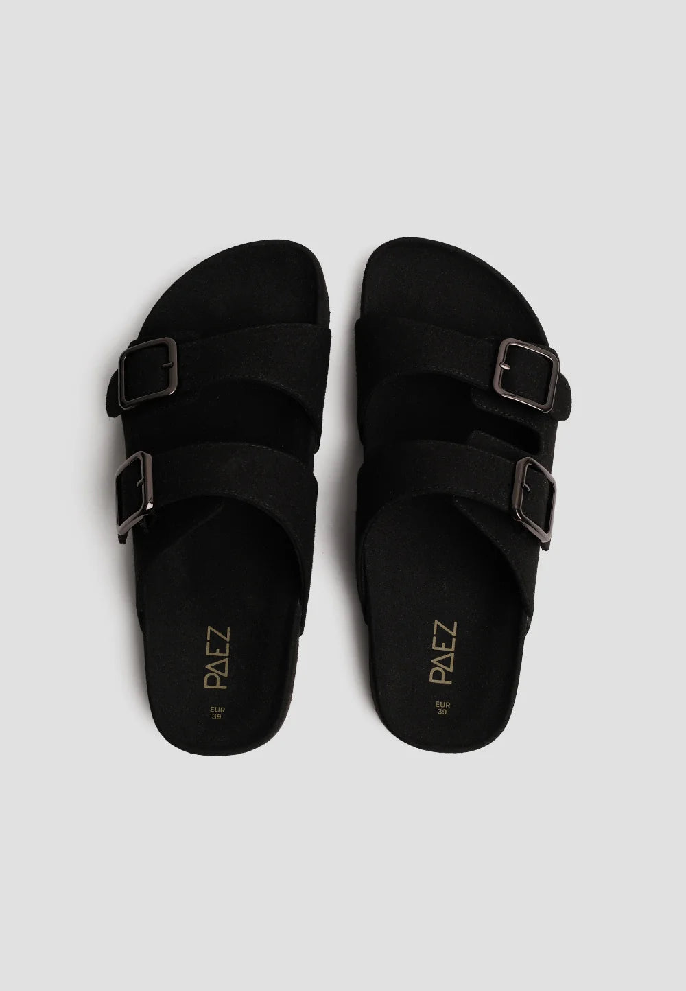 Paez - Sandal Bio Vegan Suede Black