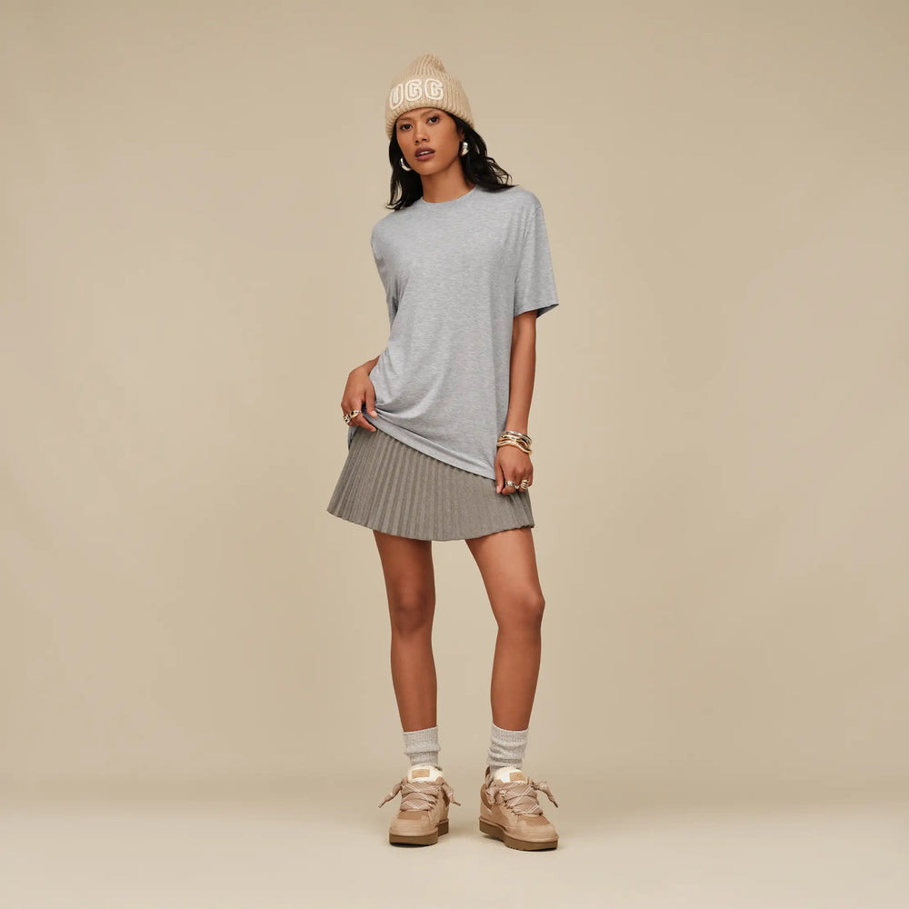 UGG Lowmel Sneaker Beige– Trendsneakers von Ugg mit dicken Schnürbändel