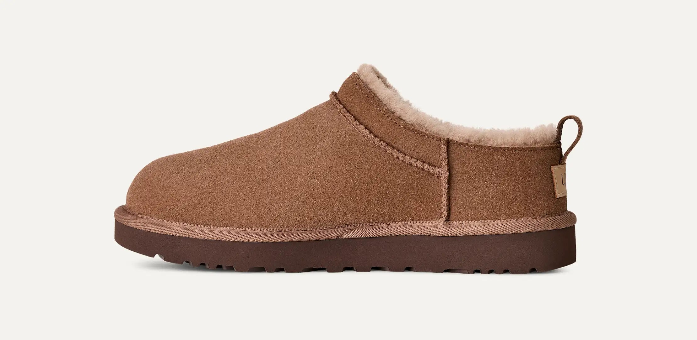 Neues Modell von UGG: UGG Micro Boot Farbe Braun mit Lammfellfutter