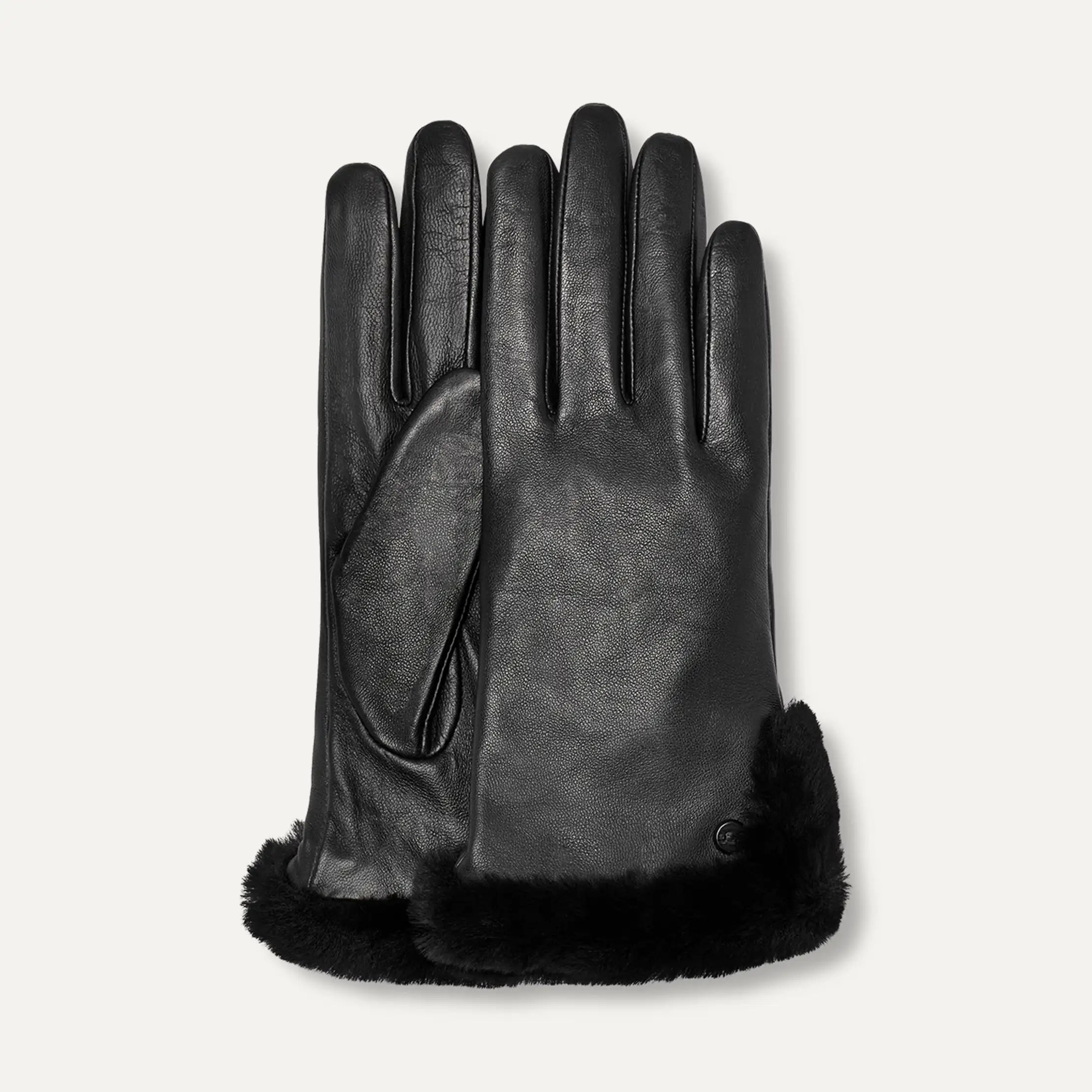UGG Leather Sheepskin Vent Glove Schwarz – Lederhandschuh mit Lammfelldetails und Touchscreen Funktion 2