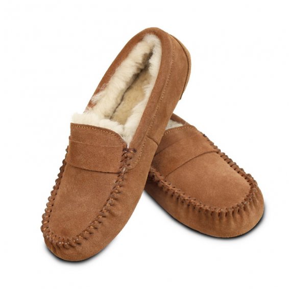 Lammfell Mokassin Hausschuhe
