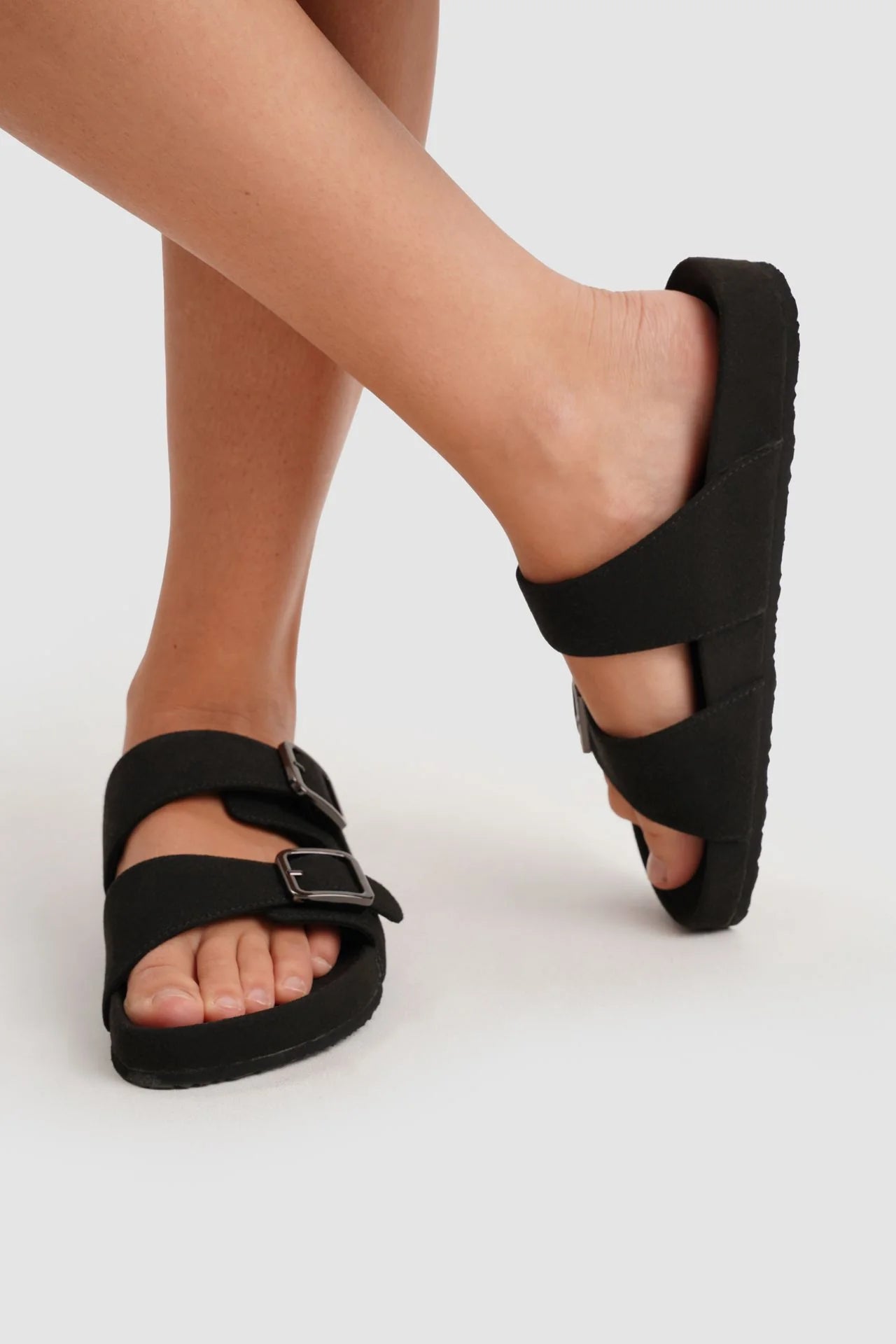 Paez - Sandal Bio Vegan Suede Black