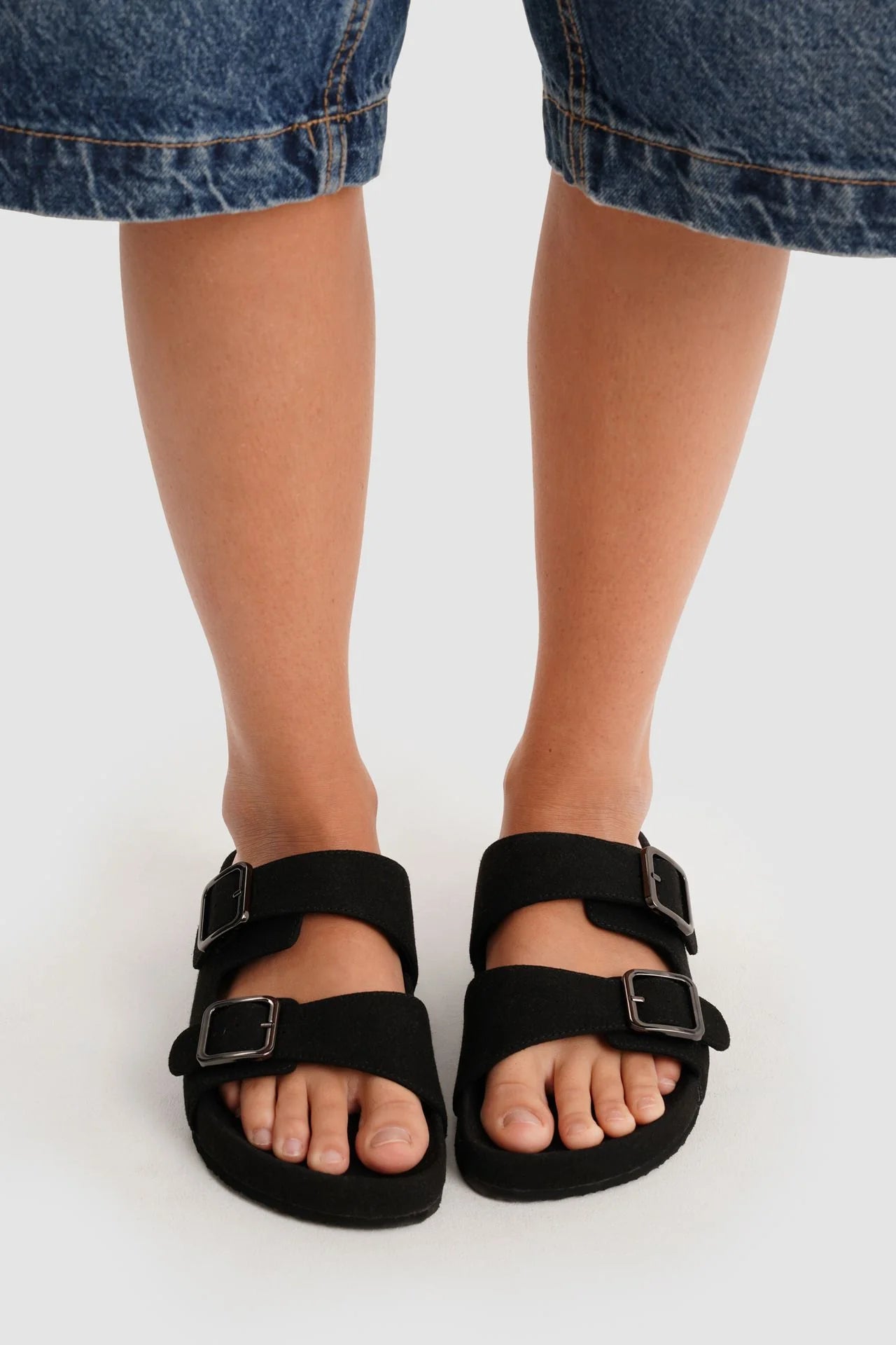 Paez - Sandal Bio Vegan Suede Black