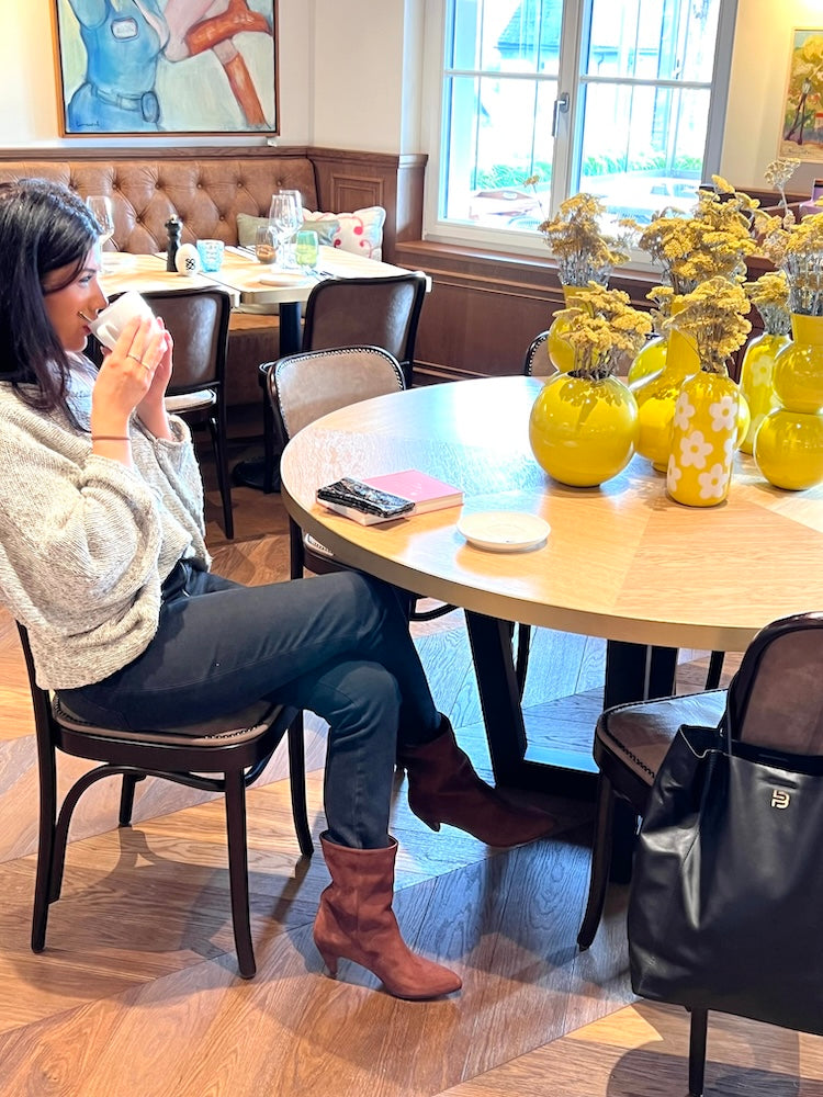 Anonymous Copenhagen- Vully Stiletto Calf Suede Chocolate