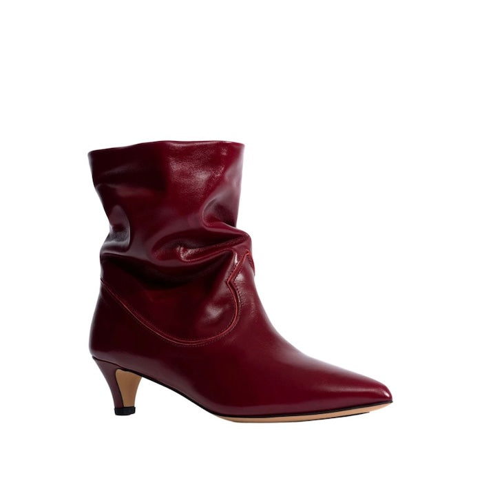 Anonymous Copenhagen Stiefeletten Hicha Bordeaux Rot aus hochwertigem Kalbsleder