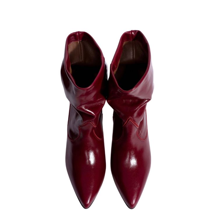 Anonymous Copenhagen Stiefeletten Hicha Bordeaux Rot - weichste Damen Stiefeltten aus Leder