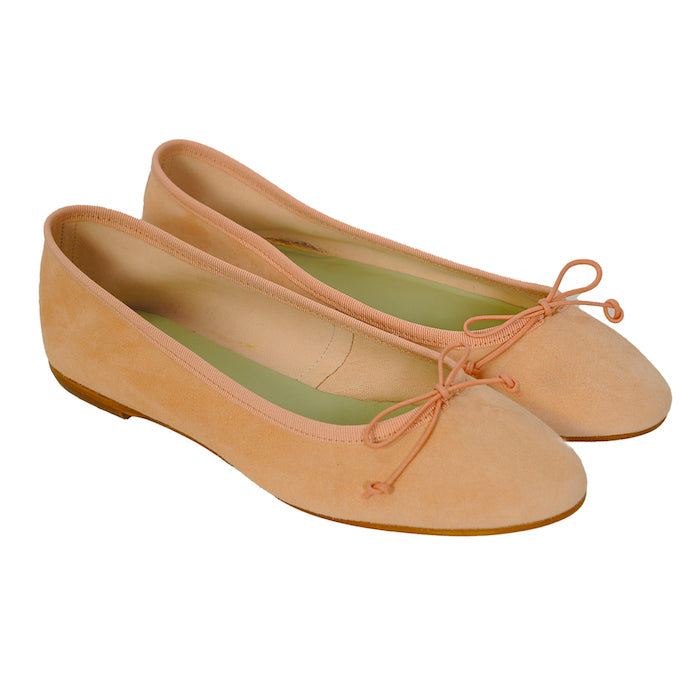 Wildleder Ballerinas Lachs