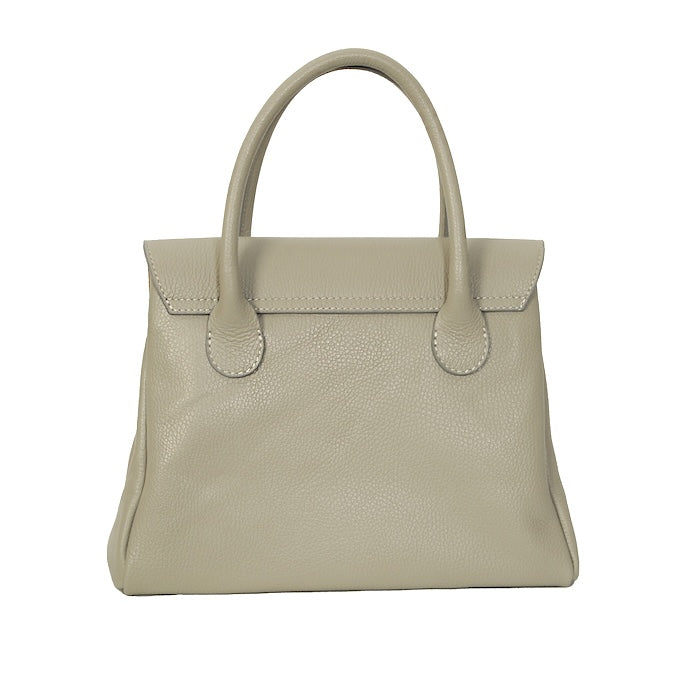Julia - Handtasche Leder Grau