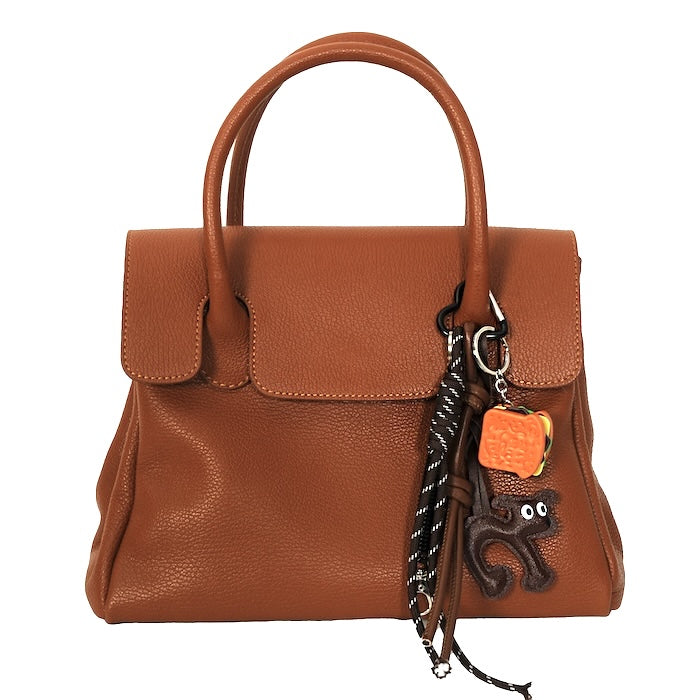 Julia - Handtasche Leder Braun