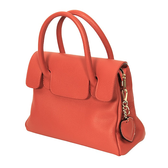 Julia - Handtasche Leder Orange