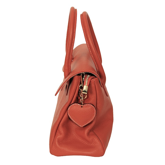 Julia - Handtasche Leder Orange