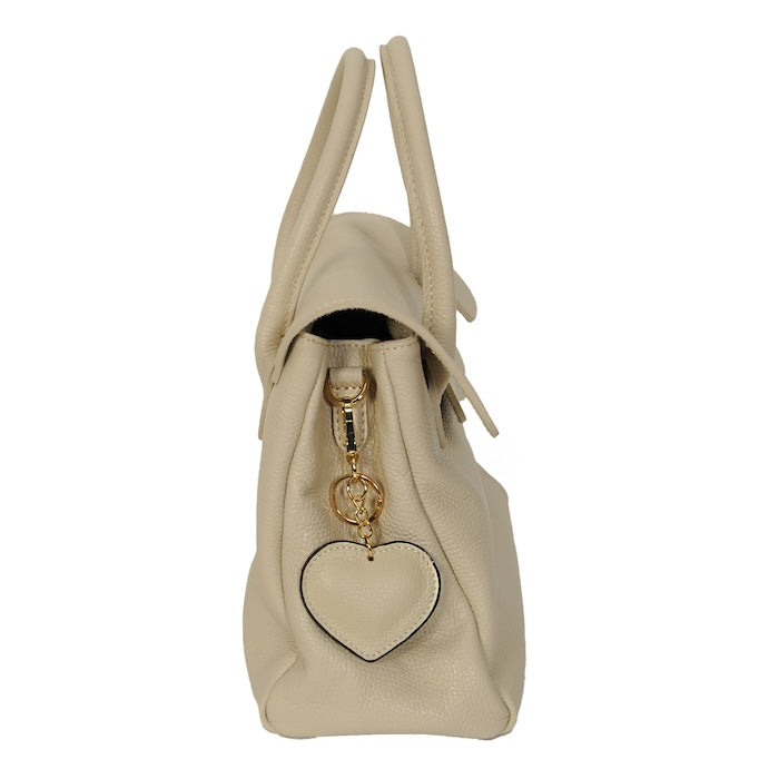 Julia - Handtasche Leder Creme