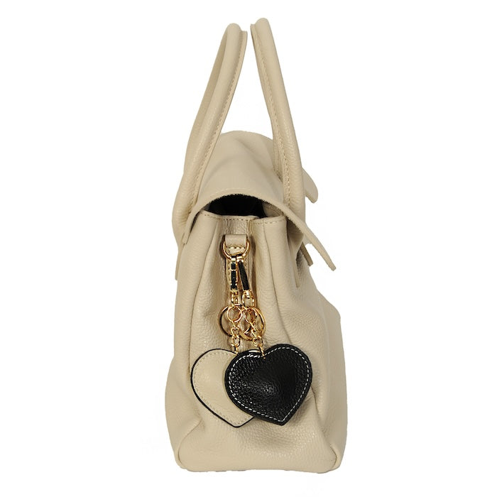 Julia - Handtasche Leder Creme