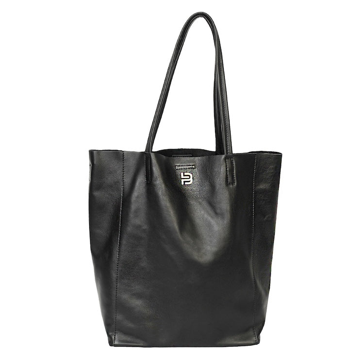 Tote Bag Nappa Leder Schwarz