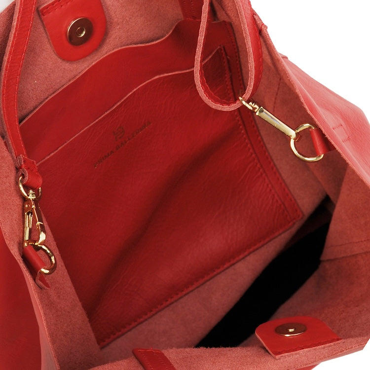 Kate - Tote Bag Nappa Rosso