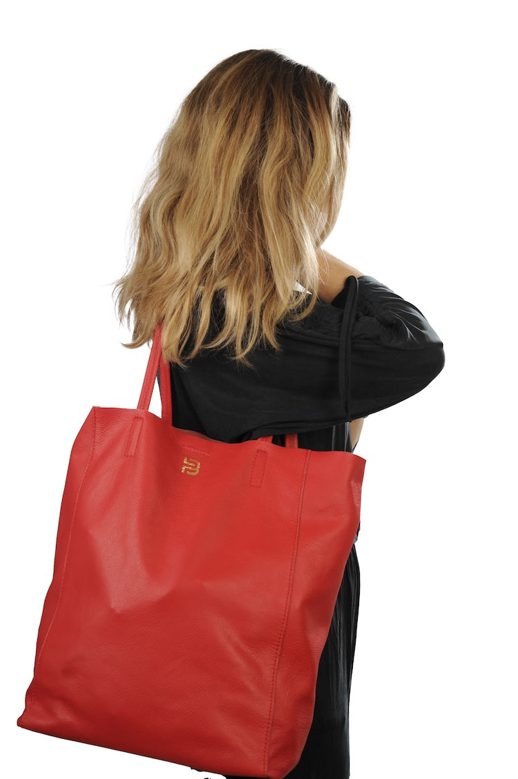 Tote Bag Leder  Rot 5