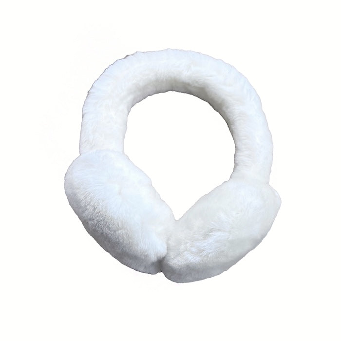 Ohrenwärmer Teddy Lammfell Weiss
