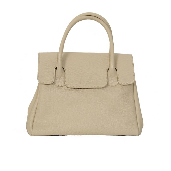 Julia Handtasche Leder Weiss