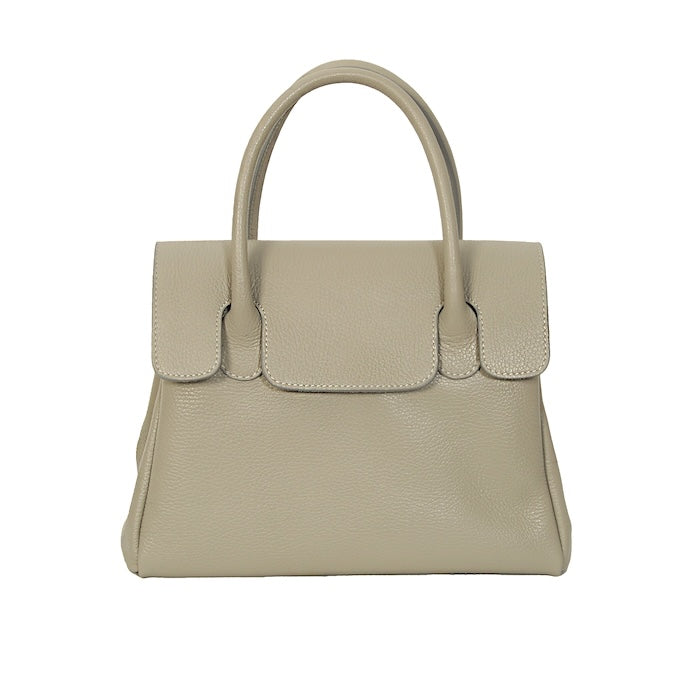Julia Handtasche Leder Grau