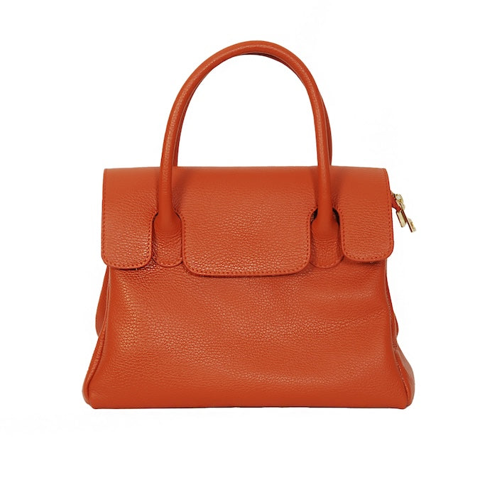 Julia Handtasche Leder Orange