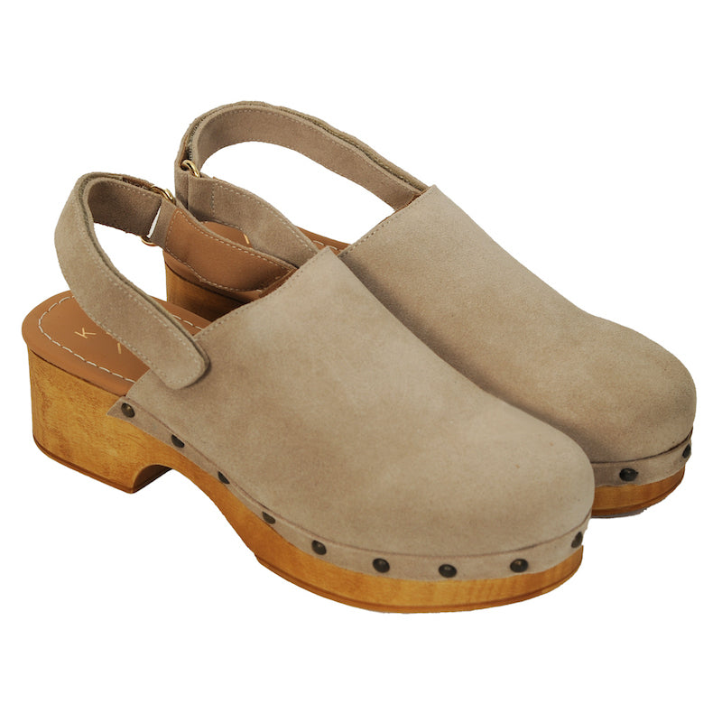 KMB Clogs Wilka Taupe