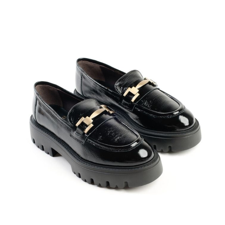 KMB Loafer Lackleder Schwarz