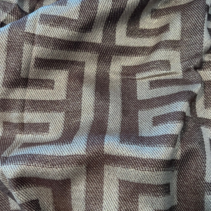 Winterschal - Muster Braun