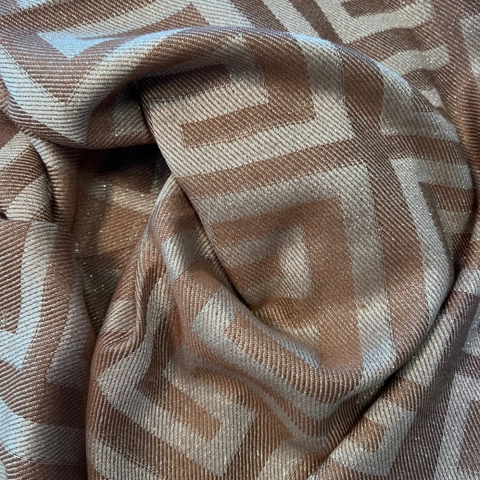 Winterschal - Muster Camel