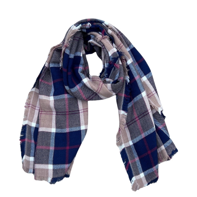 Winterschal - Karo Beige