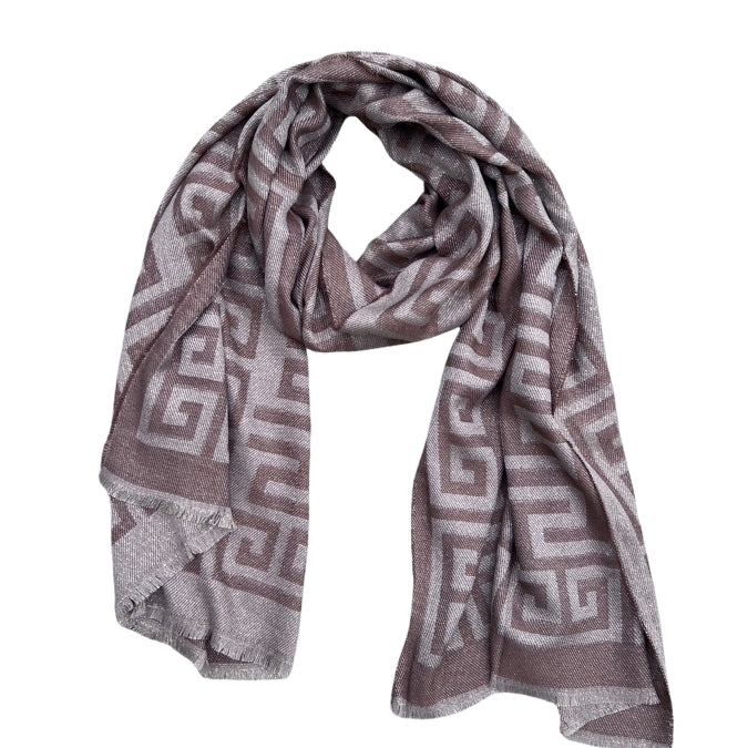 Winterschal - Muster Camel