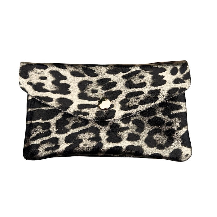 Leo Portemmonnaie aus Leder in Bronze