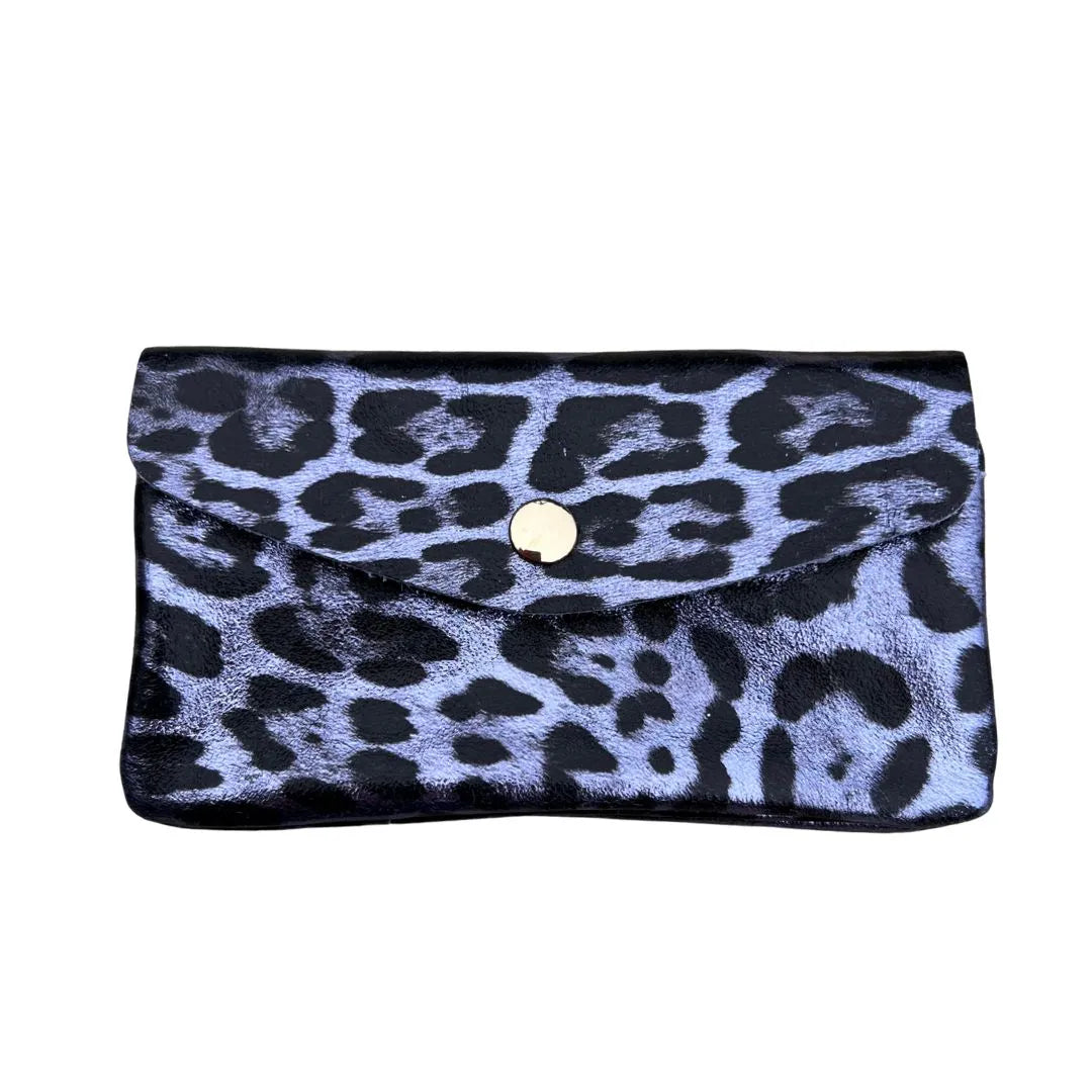 Leo Portemmonnaie aus Leder in Lila