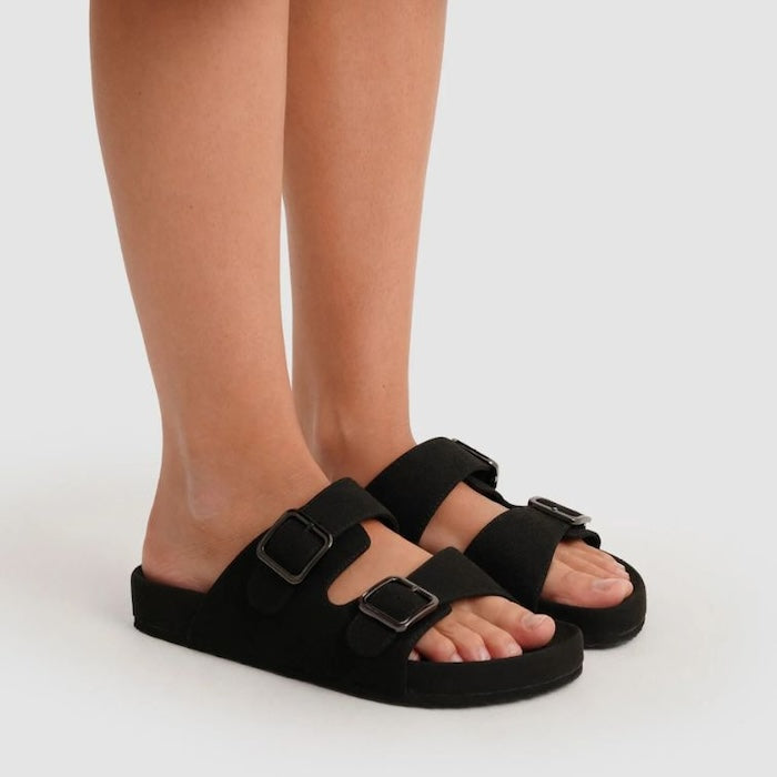 Paez Sandal Bio Vegan Suede Black