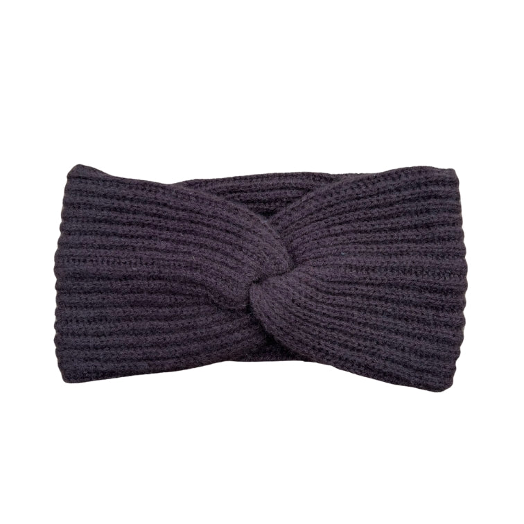 Kaschmir-Merinowolle-Stirnband Braun