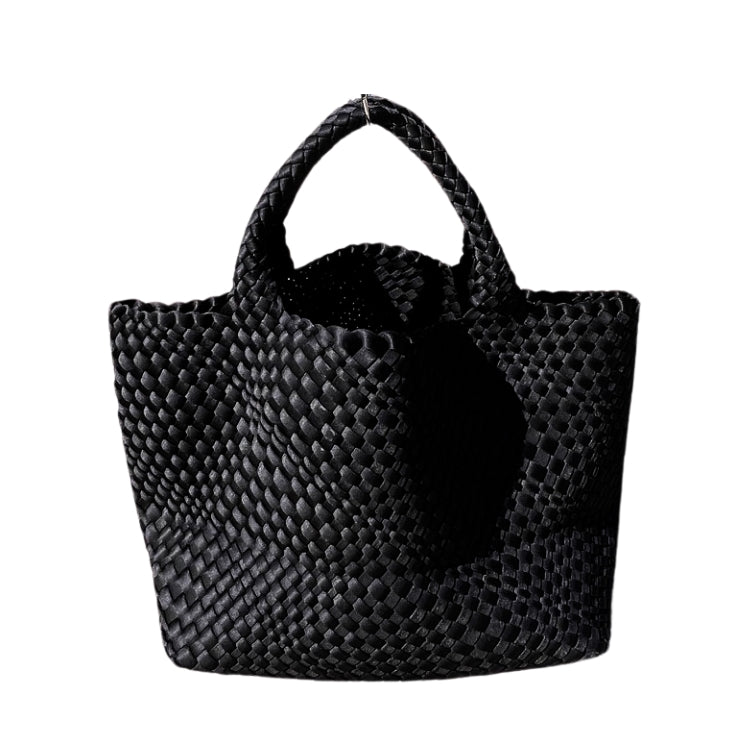 Geflochtene Neoprene Tasche Schwarz