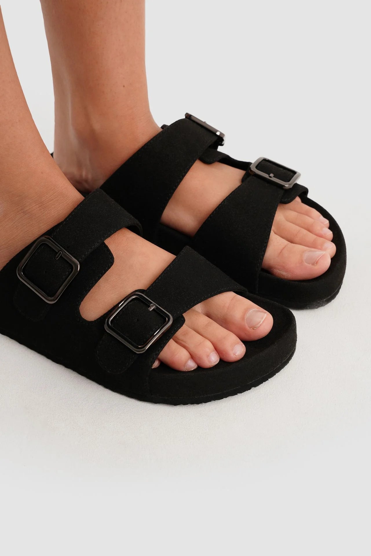 Paez Sandal Bio Vegan Suede Black 3