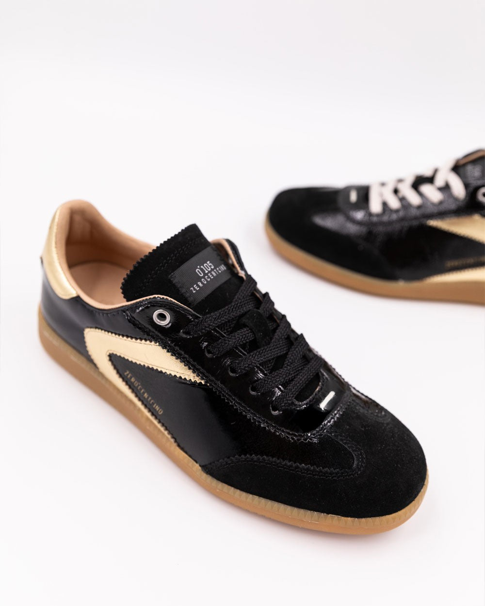 0-105 Sneakers Lackleder Schwarz 3