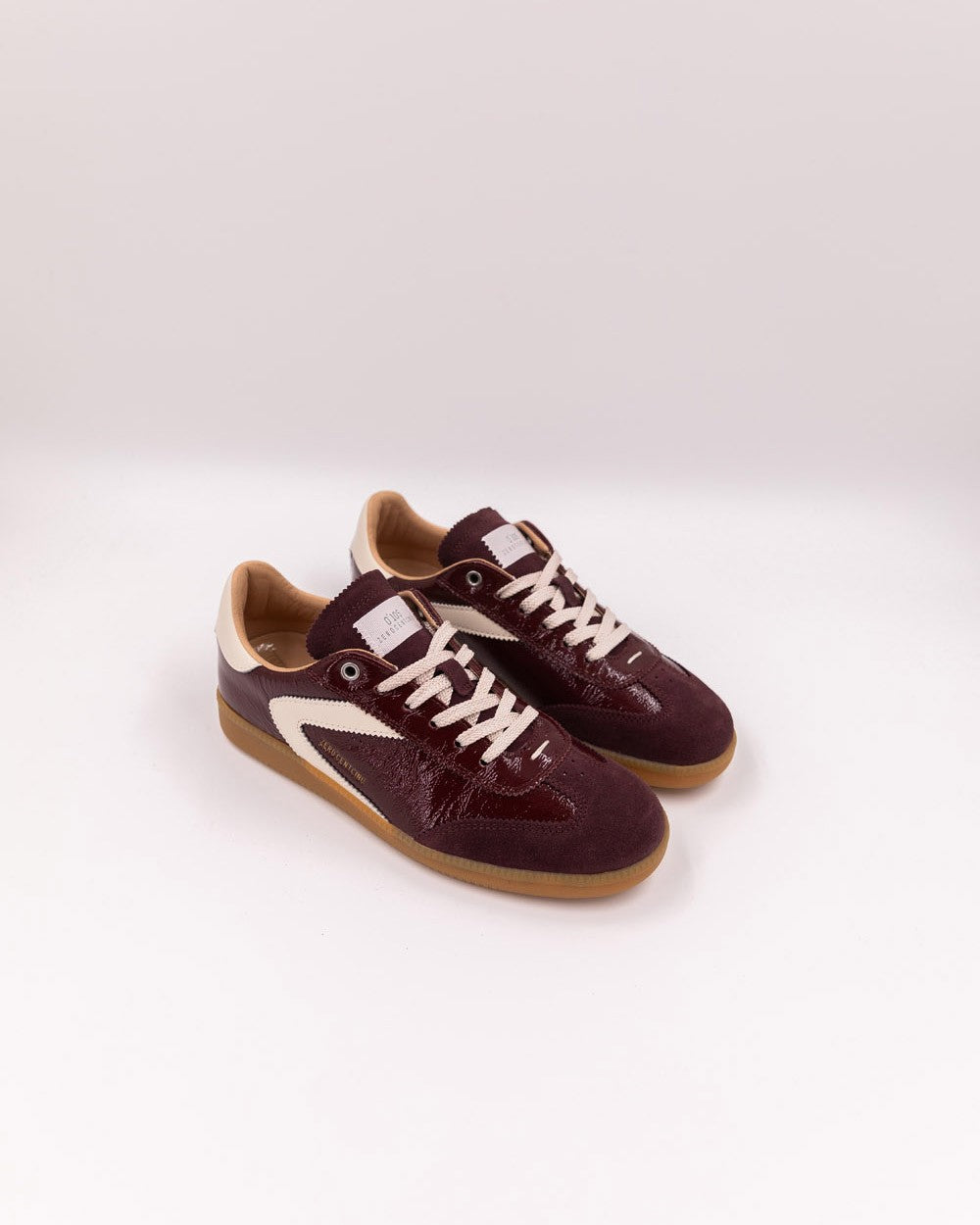 0-105 Sneakers Lackleder Bordeaux 5