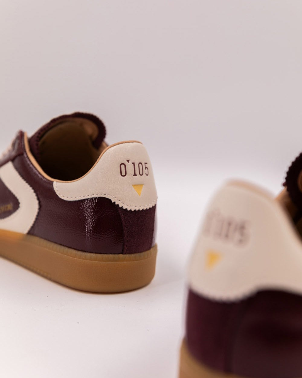 0-105 Sneakers Lackleder Bordeaux 4