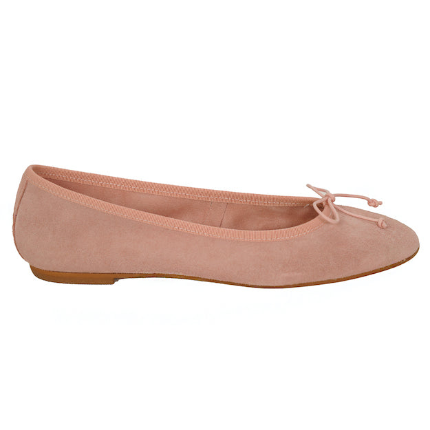 Ballerinas Wildleder in Farbe Rosa