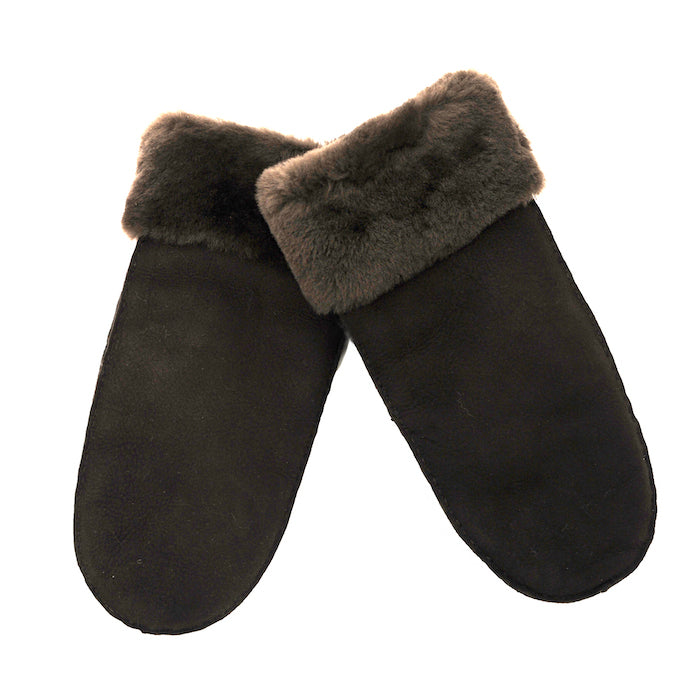 Lammfell Fausthandschuhe Braun