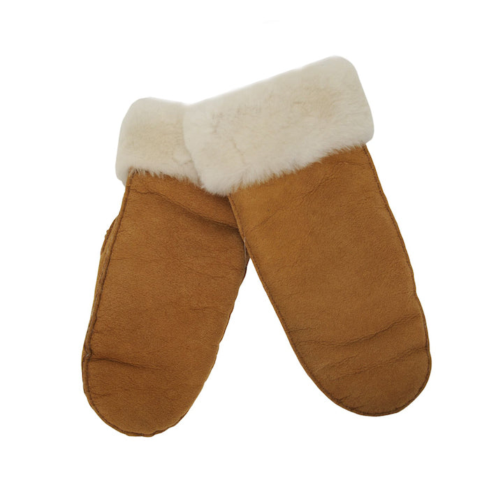 Lammfell Fausthandschuhe Camel