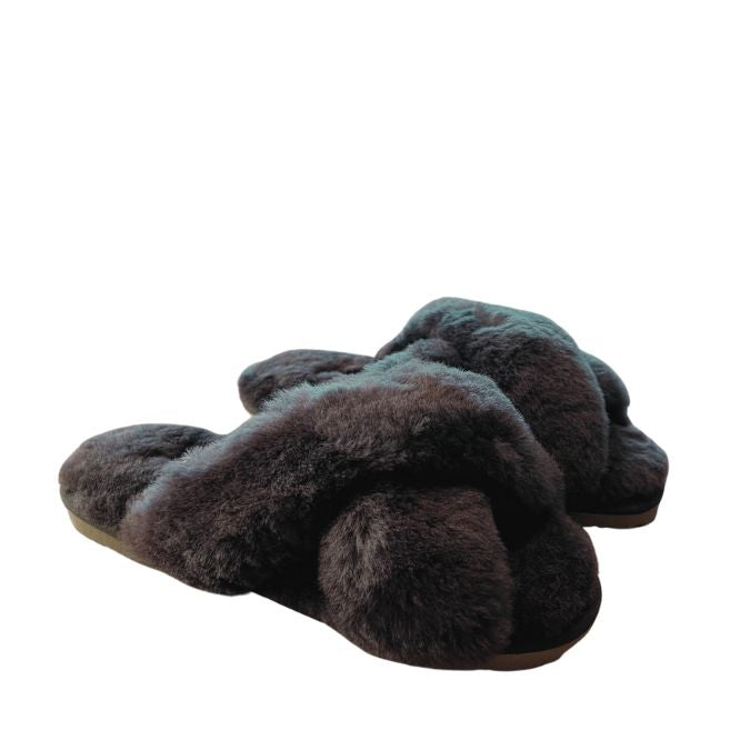 Lammfell Hausschuhe Braun