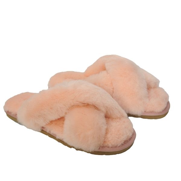Lammfell Hausschuhe Emma Lachs