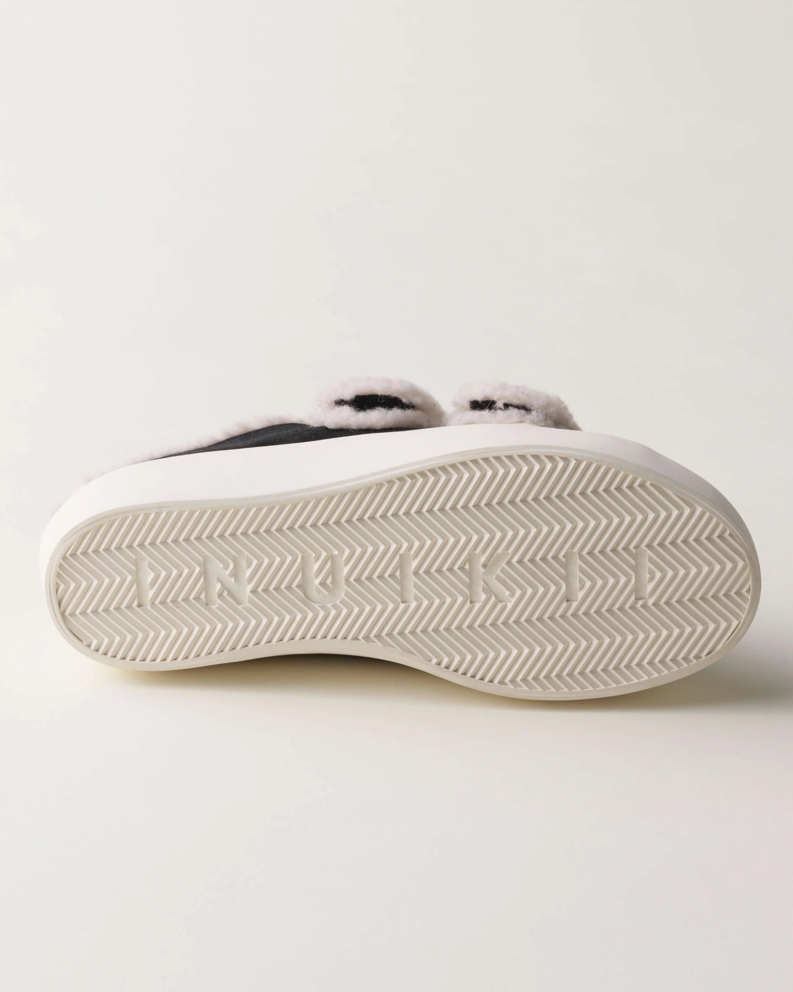 INUIKII - Shearling Low Velcro Black