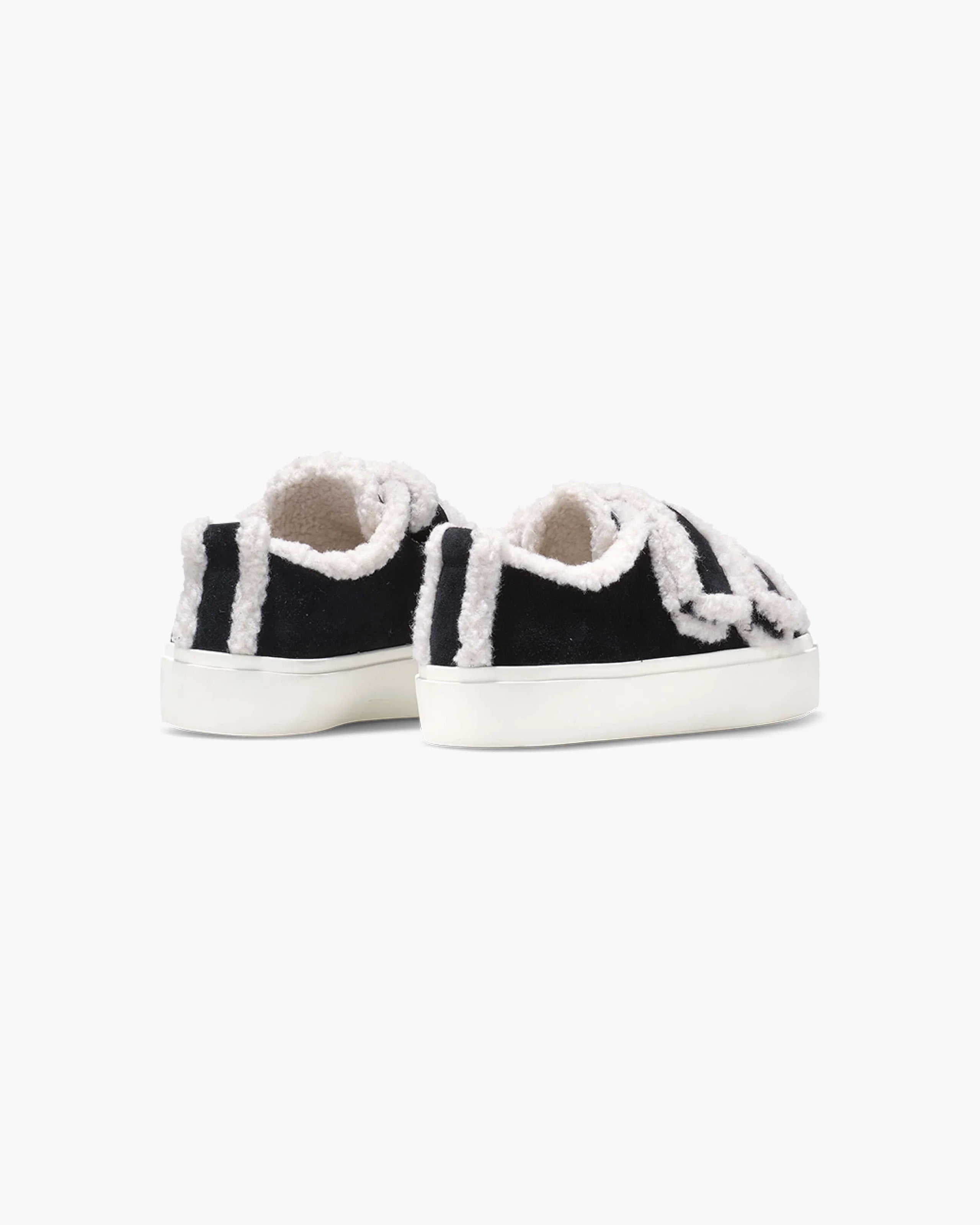 INUIKII - Shearling Low Velcro Black