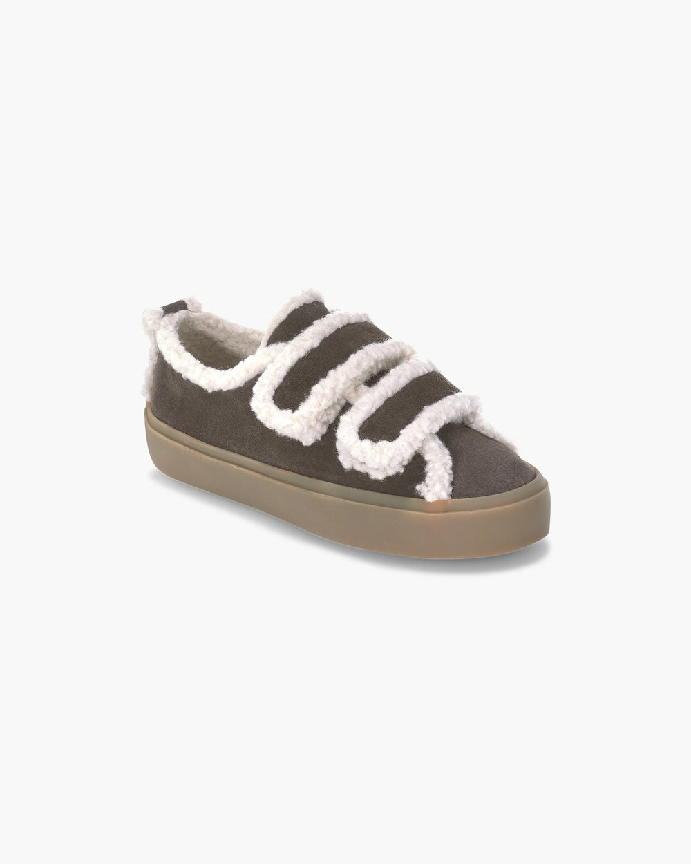INUIKII  Low Velcro Dark Brown Sneaker