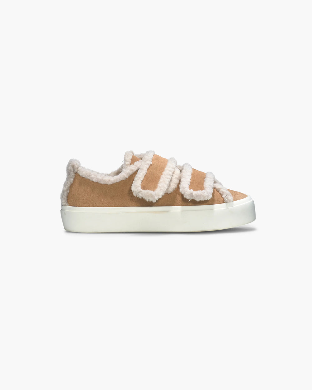 INUIKII - Shearling Low Velcro Light Beige