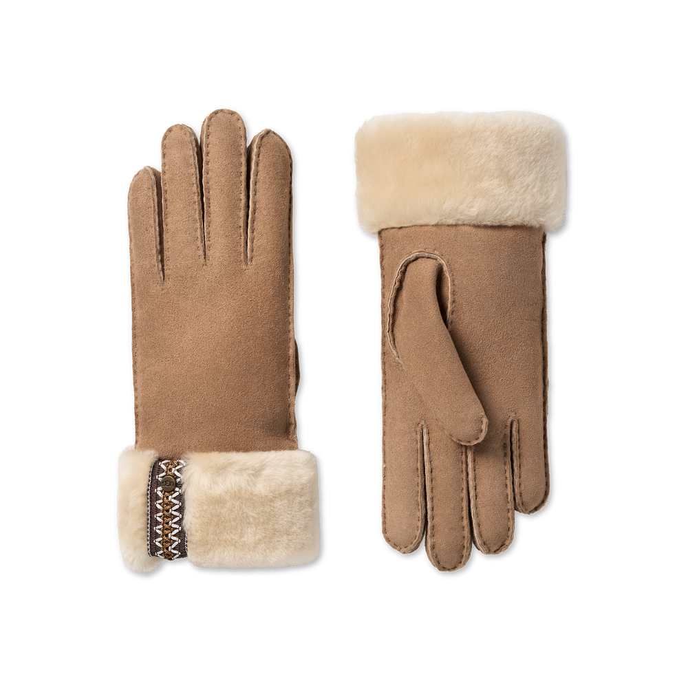 UGG - Sheepskin Uggbraid Glove Chestnut