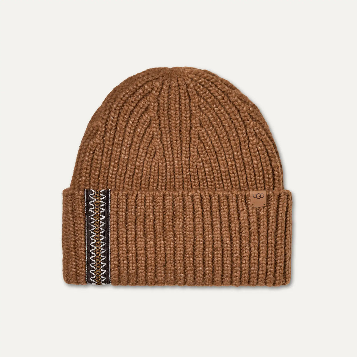 UGG Chunky Rib UGGbraid Beanie – Strickmütze Chestnut